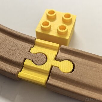 Lego Duplo adaptér na drevené koľajnice - 5