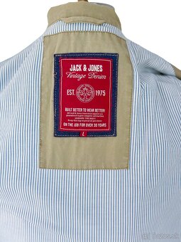 Béžová/piesková prechodná bunda - 5