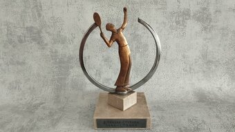 Stará sportovní tenisová cena z roku 1942. Art deco. - 5