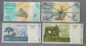 Loty UNC bankoviek svet 3 - 5