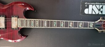 Predám elektrickú gitaru ESP LTD VIPER 1000 See Thru Cherry - 5