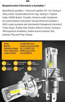 Prémiové led H4 - 5