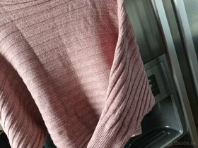 Italy ružový oversize sveter Uni veľkosť - 5