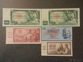 Československé UNC bankovky a iné - 5