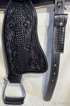 Westernový sedlový komplet 7) černý - 5