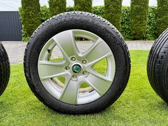 Komplet letnú sadu alu Škoda CRATERIS 5x112 205/55 R16. - 5