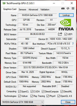MSI Gaming X GTX 1060 6GB - 5
