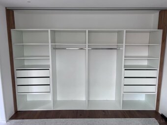 Predám šatníkové regále - úplne NOVE - DEKOR - Biela - 5