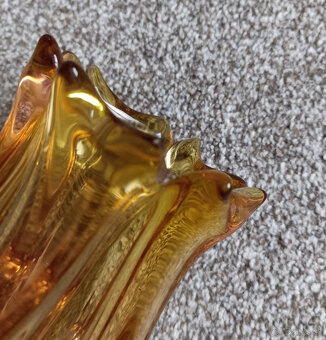 Váza Taraba 20 cm, hutní sklo, sklárna Lednické Rovne - 5