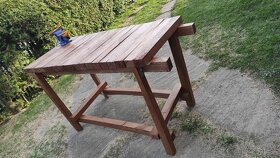 Pracovný stôl drevo - 5
