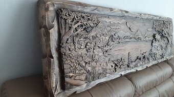 Drevený obraz 130×40 cm.hr.4.cm - 5