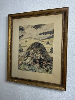 Starožitné obrazy - oleje, grafiky - 5