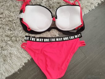 Dvojdielne push up plavky červené L,XL - 5
