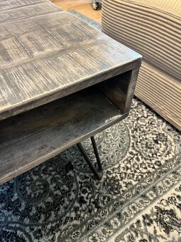 Konferenčný stolík Mantis 100cmX50cm - patina - 5