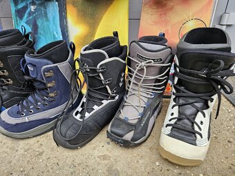 Snowboard 140, 141, 153 a 162cm, topanky 34,41, 43,44,48 - 5