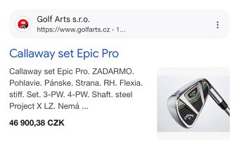 Ľavácky golfový set Callaway EpicPro - 5