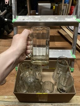 Sklenené krígle a poháre mix - 5