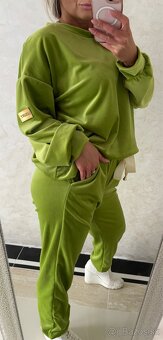 Damska talianska velurova suprava green - 5