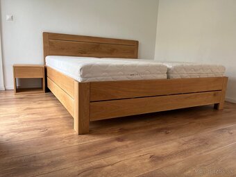 Dubová posteľ s úložným priestorom - 5