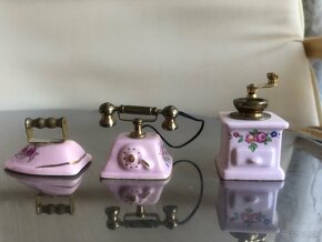 Miniatúry ružový porcelán - 5