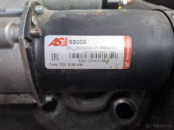 Nový štartér Peugeot 206 1,1 benzin kod motora HFY - 5