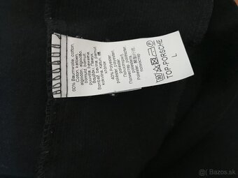PORSCHE design originál black pánske tricko L - 5