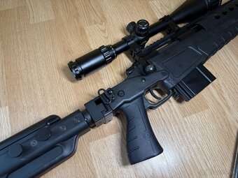 Airsoft sniper MB4411D + puškohľad a dvojnožka - 5