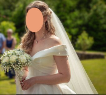 Svadobné šaty Pronovias so závojom - 5