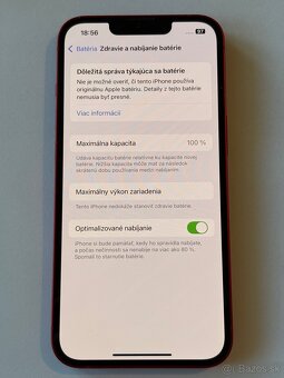 Apple iPhone 13, Red, 128GB 100% Zdravie batérie - 5