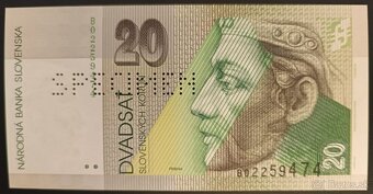 Slovenské bankovky rok 1993 - 1995 , Bankové vzory - 5