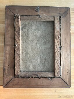 Obrazy starožitné krojované, olej plátno 35x43 - 5