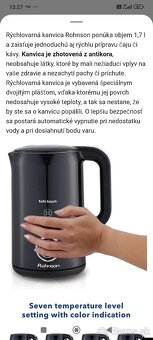 Rýchlovarná kanvica Rhonson R-7522 Safe Touch - 5