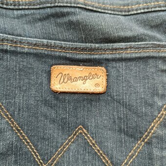 Wrangler džínsy regular body bootcut modré W33 L34 - 5