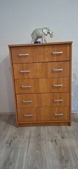Komoda, nočný stolík, písací stolík, postel - 5