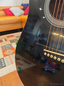 Predám akustickú gitaru Stagg SW203BK – čierna, dreadnought - 5