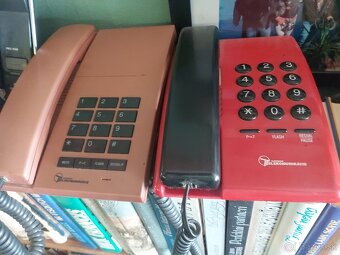 Pevná linka, tlačidlovy telefon, domaci telefon - 5