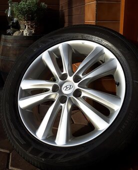 alu R18 5x114,3 orig. Hyundai + Kia + letné pneu 225/55R18 - 5