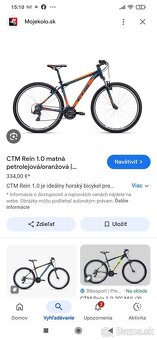 Predám horsky bicykel CTM rein 1.0- 29" kolesa. uzamykanie - 5