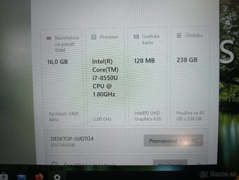Lenovo thinkpad L480 ,Intel(R) Core™i7 , 16gb ram , ssd - 5