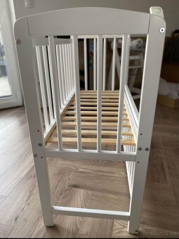 Detská postieľka 95x45 cm - biela - 5