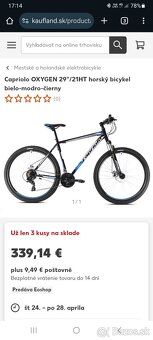 MTB horský bicykel 29" xl 21. Capriolo oxygen - 5
