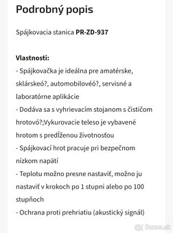 Spájkovacia stanica PR-ZD-937 - 5