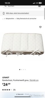 Predám detskú postieľku IKEA SMÅGÖRA 70x140 cm s matracom - 5