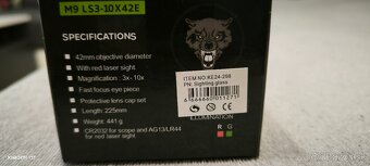 Puškohľad 3-10x40E s laserom - 5