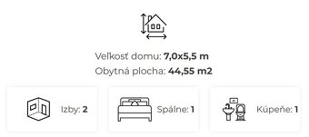 Na predaj krásny 2 izbový SIP domček o rozlohe 44 m2 - 5