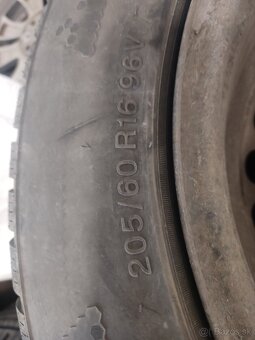 Predám zimné kolesá na Ford 205/60R16 - 5