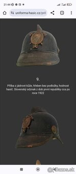 Predám starú vzácnu hasičskú helmu zo začiatku 20 rokov - 5