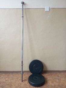 Veľká nakladacia pochromovaná činka - 30 kg - 5