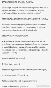 Autosedačka Cybex Pallas 2017 - 5