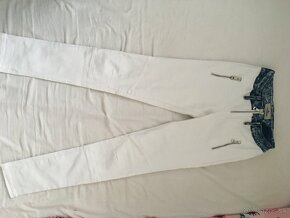 Damske nohavice s perlickami a biele zn.Foggi denim - 5